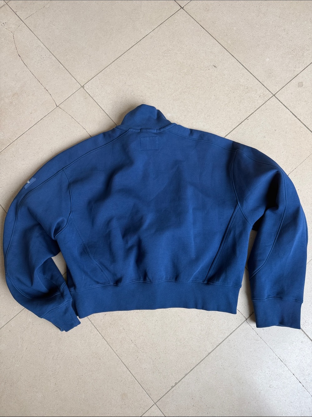 YPB by Abercrombie half zip cropped pullover, blue, size M - Picture 4 of 4